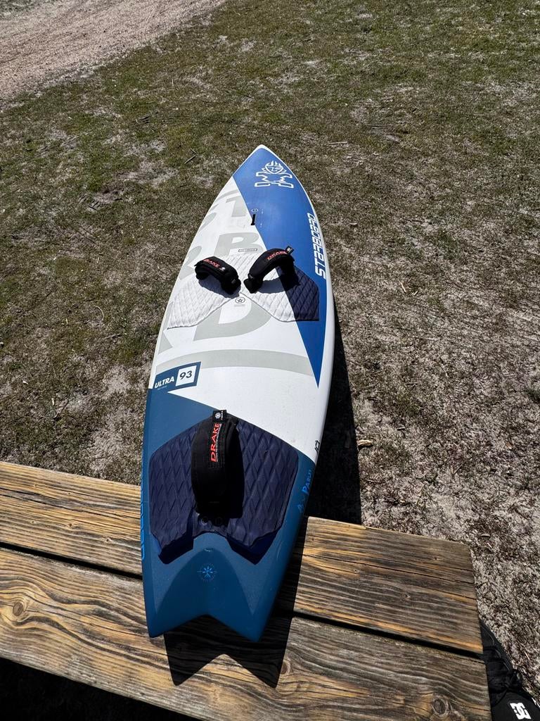 Starboard Ultra Pro 93L Wood Sandwich Windsurfplank, Ophalen, Gebruikt, Minder dan 250 cm, Minder dan 5 m²