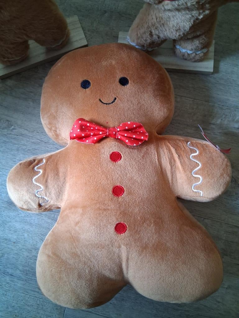 Gingerbread kerst kussen/knuffel, Diversen, Kerst, Ophalen, Zo goed als nieuw