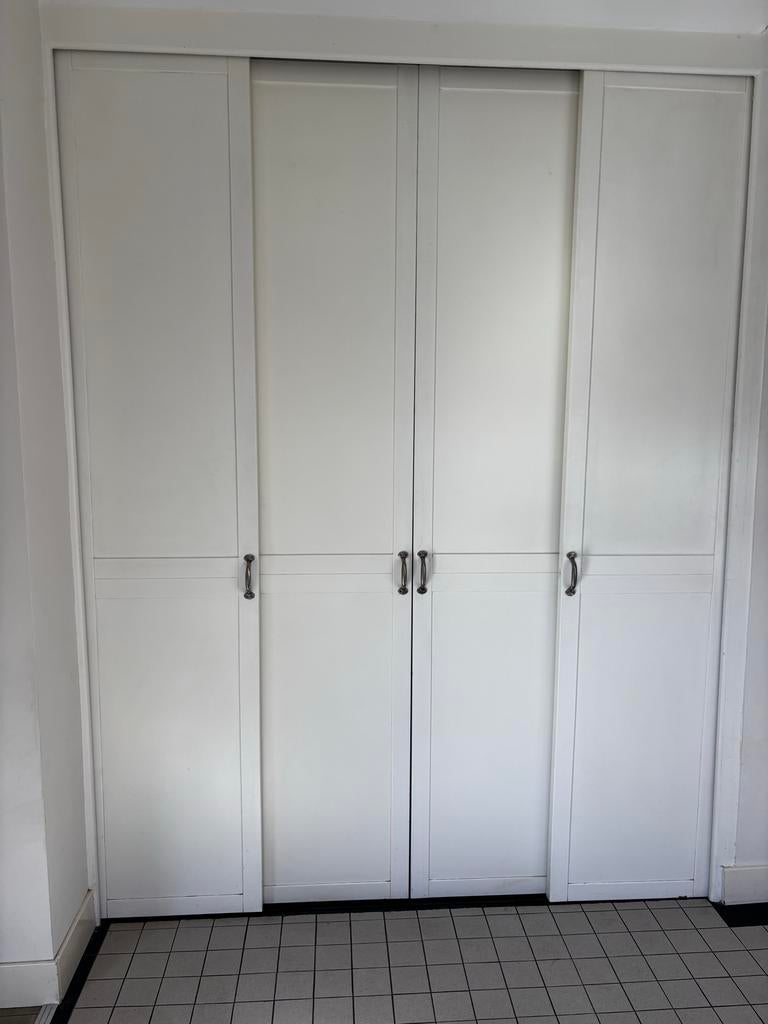 Witte schuifdeuren, Ophalen, Gebruikt, Binnendeur, 200 tot 215 cm