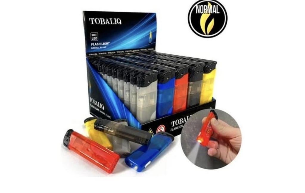 Aanstekers met led lampje 50 stuks € 15,-, ., Nieuw, Ophalen of Verzenden, .