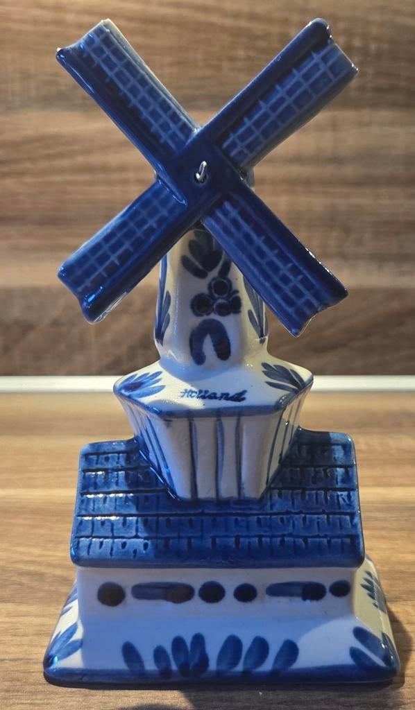 Delfts Blauw Windmolen Beeldje - Holland Souvenir, Ophalen of Verzenden
