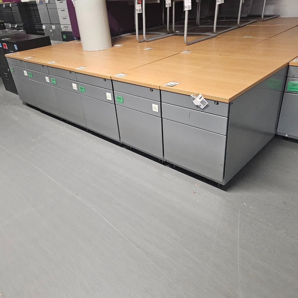 Stalen laden kasten, ladekasten, ladeblokken, dossierkasten, Gebruikt, 5 laden of meer, Ophalen of Verzenden, Minder dan 100 cm