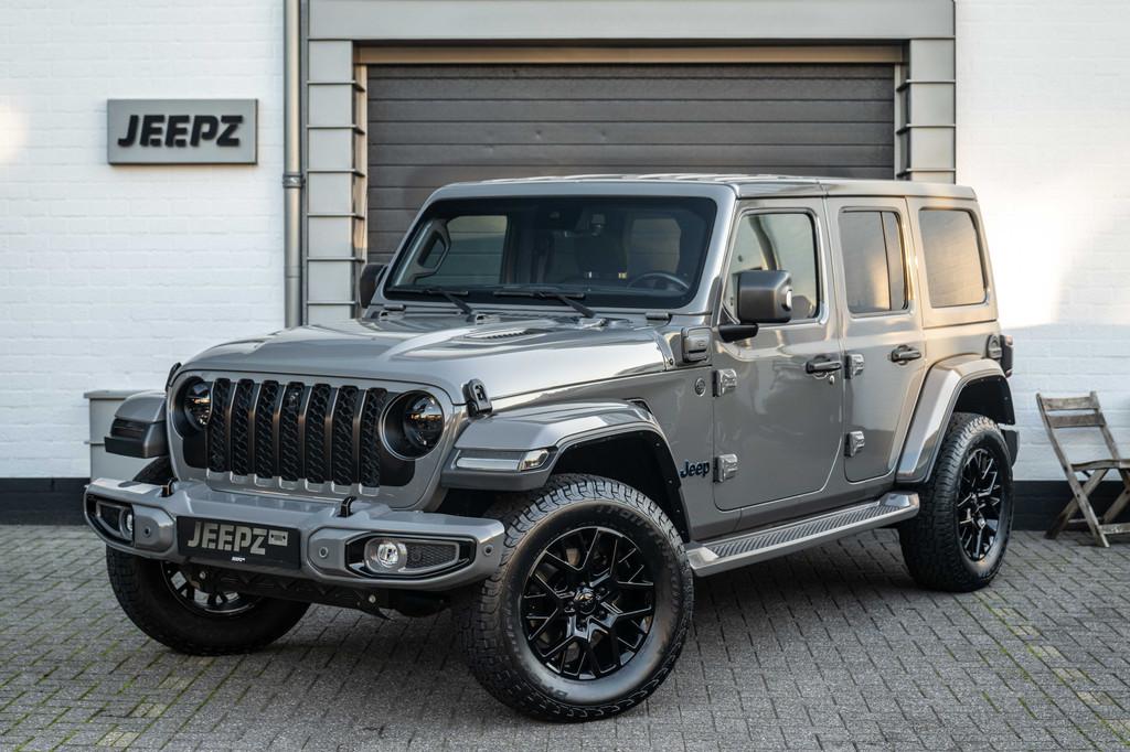 Jeep Wrangler Unlimited 4xe 380 Sahara - Jeepz Edition, Auto's, Jeep, Bedrijf, Te koop, Wrangler, 4x4, ABS, Achteruitrijcamera