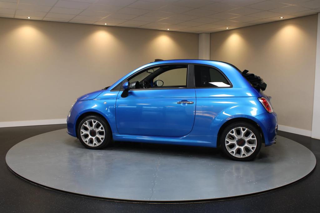 Fiat 500 C 0.9 TwinAir Turbo 500S *Azzurro Italia* Sport|Cab, Euro 6, Cabriolet, Leder en Stof, Origineel Nederlands