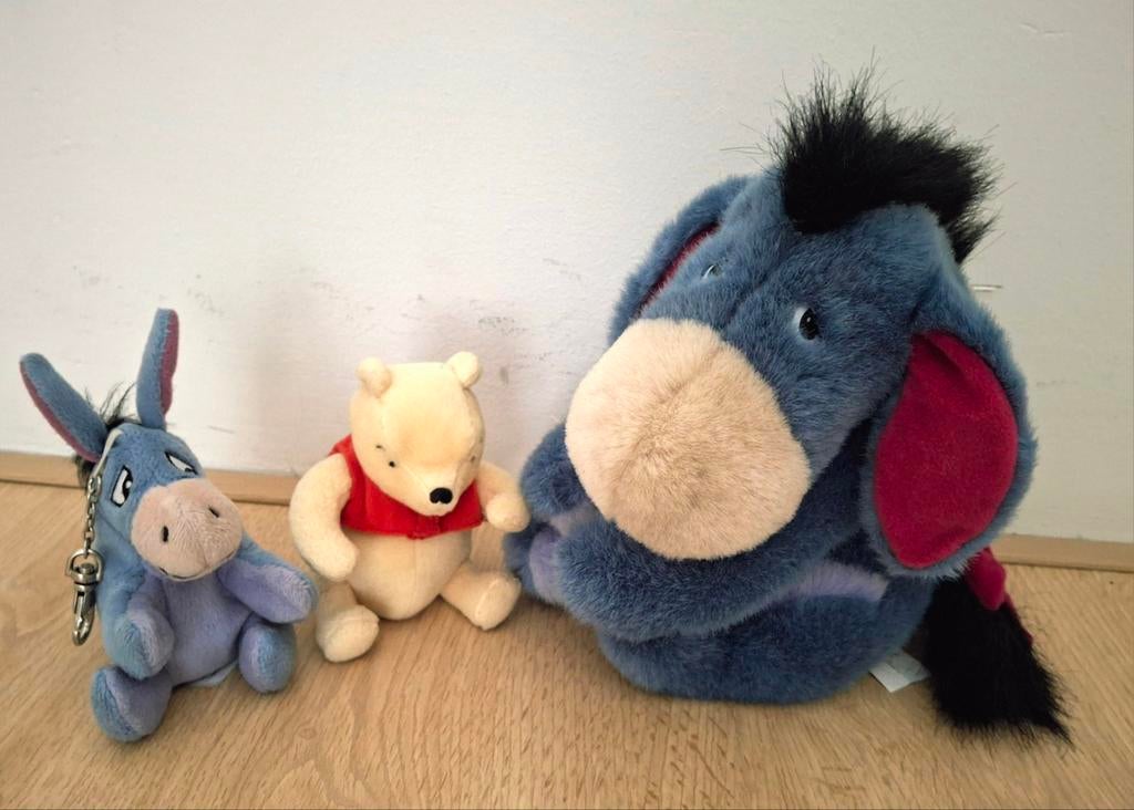 Knuffels Iejoor en Winnie de Poeh, Kinderen en Baby's, Speelgoed | Knuffels en Pluche, Ophalen of Verzenden, Zo goed als nieuw