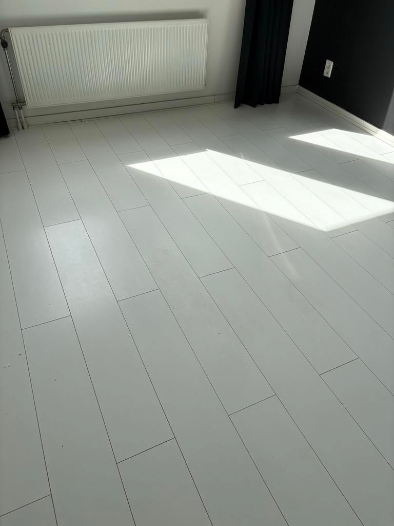 Wit laminaat 50m2, Ophalen, Gebruikt, Wit, 50 tot 75 m²