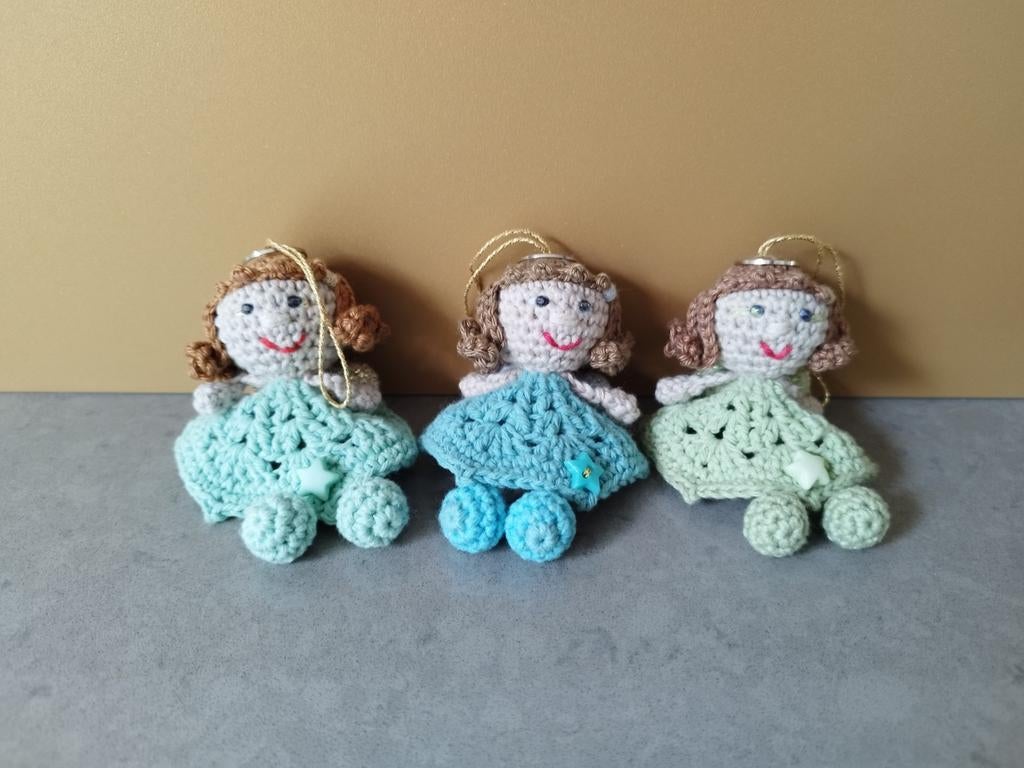 Gehaakte engeltjes met aureooltje, Diversen, Ophalen of Verzenden