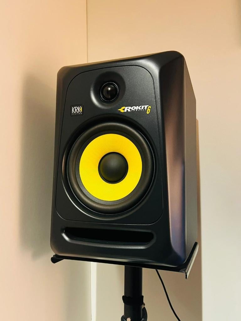 KRK Rokit 6 Studiomonitors, Audio, Tv en Foto, Luidsprekers, Zo goed als nieuw, Minder dan 60 watt, Front, Rear of Stereo speakers
