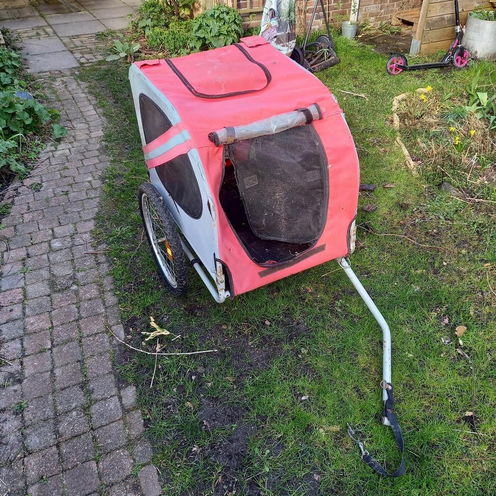 Hondenkar fietskar, Fietsen en Brommers, Fietsaccessoires | Aanhangers en Karren, Ophalen, Gebruikt, Hondenkar