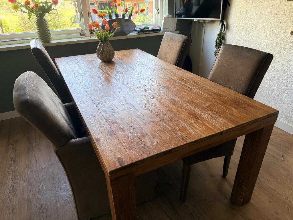 Eettafel 190x100 van Betting Bredevoort, Ophalen, Gebruikt, 50 tot 100 cm, Vijf personen of meer