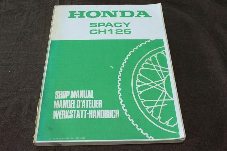 Honda Spacy  CH125 scooter shop manual Roller handuch, Motoren, Ophalen of Verzenden, Honda
