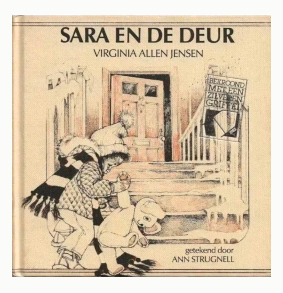 Sara en de deur- vintage boekje 1977- Ann Strugnell, Boeken, Ann strugnell, Fictie algemeen, Jongen of Meisje, Voorleesboek