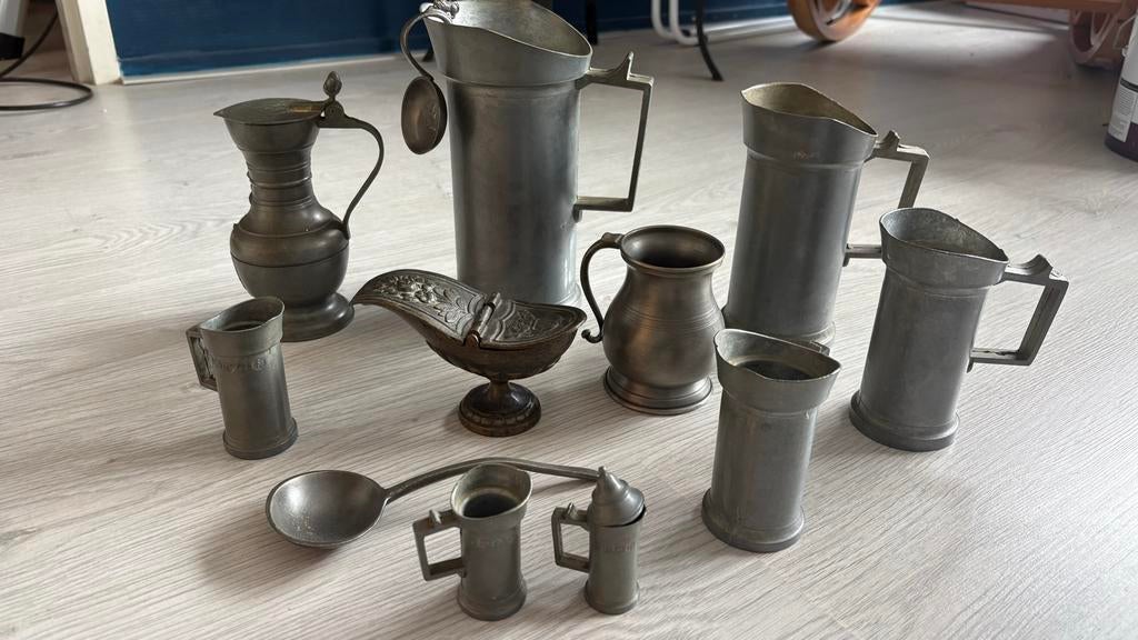 Leuke Tinnen kannetjes, Ophalen of Verzenden