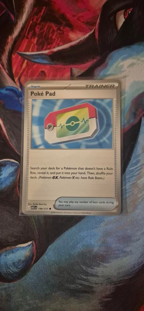 Pokémon kaart: Poke Pad 198/217, Ophalen of Verzenden, Nieuw, Losse kaart, Foil