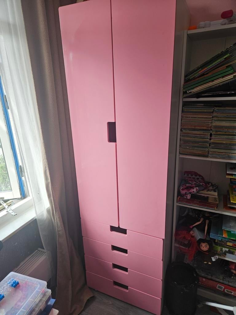 Stuva kast kinderkamer kleding kast ikea roze, Ophalen of Verzenden, Zo goed als nieuw