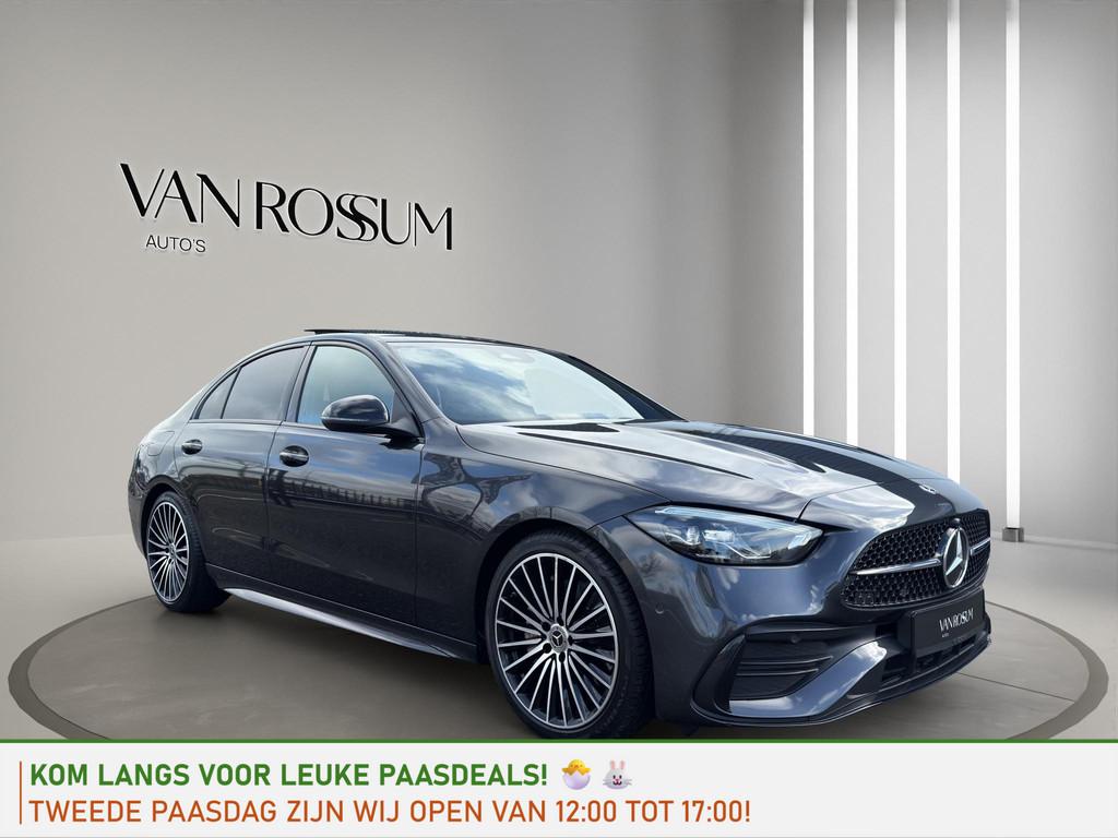 Mercedes-Benz C-klasse 180 AMG Line | 19"| Panoramadak | Cam, Automaat, 4 cilinders, Bedrijf, 170 pk