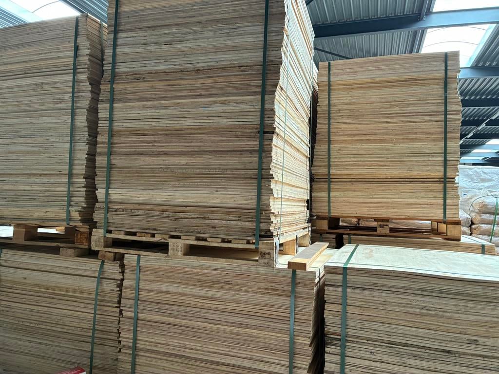 Houten platen 12-15 mm dik, Doe-het-zelf en Verbouw, Hout en Planken, Ophalen, Gebruikt, Minder dan 25 mm, Plank