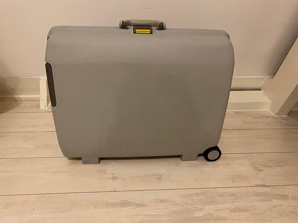 Samsonite koffer - Grijs - Met wieltjes, Ophalen, Gebruikt, 50 tot 60 cm, Hard kunststof