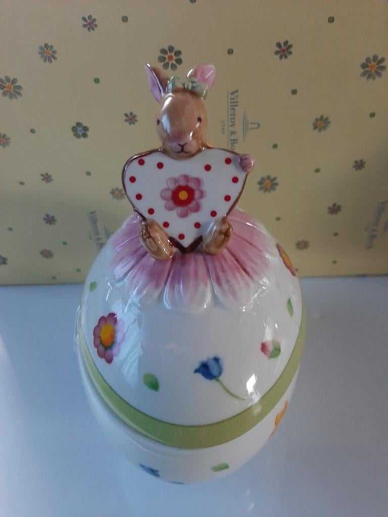 Villeroy & Boch Ei met haasje en hartje Spring Decoration, Ophalen of Verzenden, Nieuw