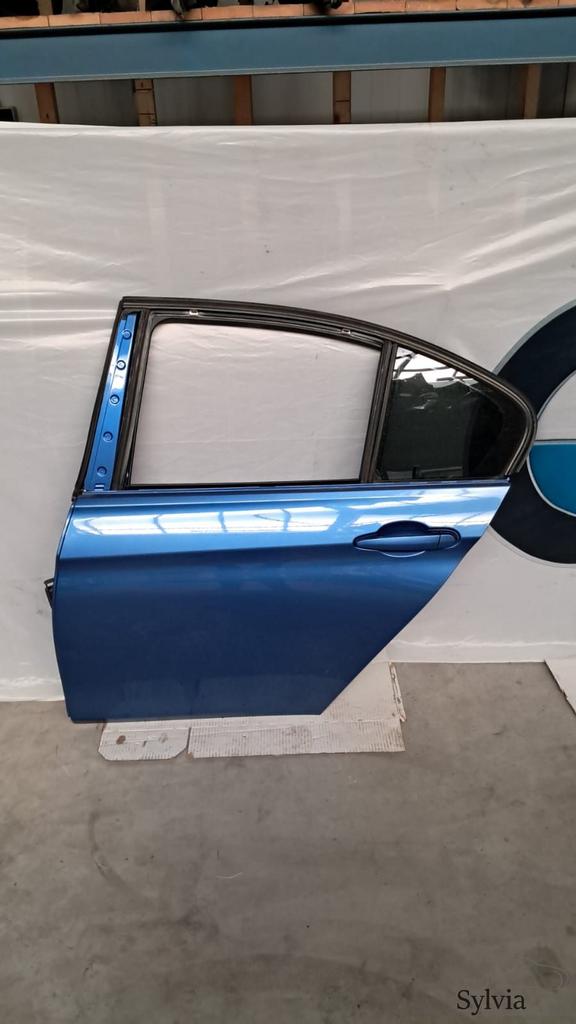 Links achter deur portier BMW 3 serie  F30 + LCi  Estorilbla, Gebruikt, -, Deur, -