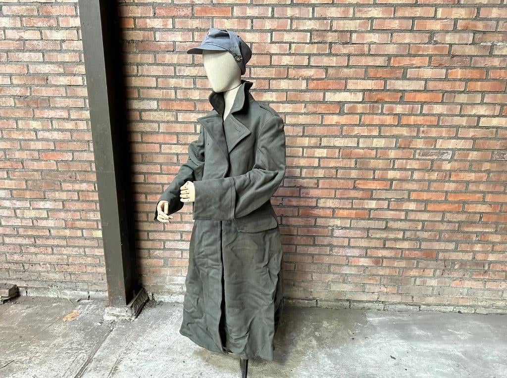 PARTIJ Vintage Wollen Legerjassen Defensie Grijs 1959, Verzenden, Kleding of Schoenen, Jassen, Landmacht