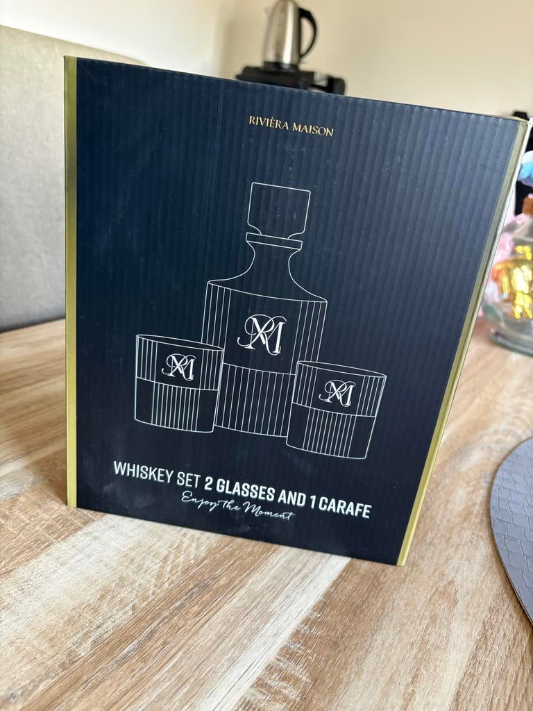 Rivièra Maison whiskey set nieuw, Ophalen, Nieuw, Riviera Maison, Glas