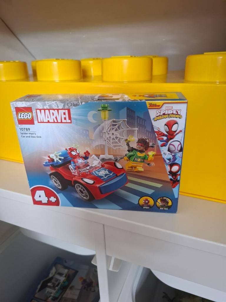 Lego Marvel Spider-Man's auto en Doc Ock bouwset - 10789, Ophalen of Verzenden, Nieuw, Complete set, Lego