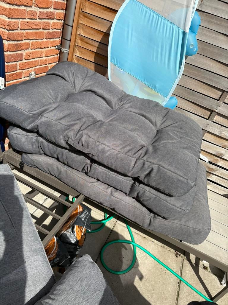 Grijze Pallet kussens lounge kussens, Ophalen of Verzenden, Zo goed als nieuw