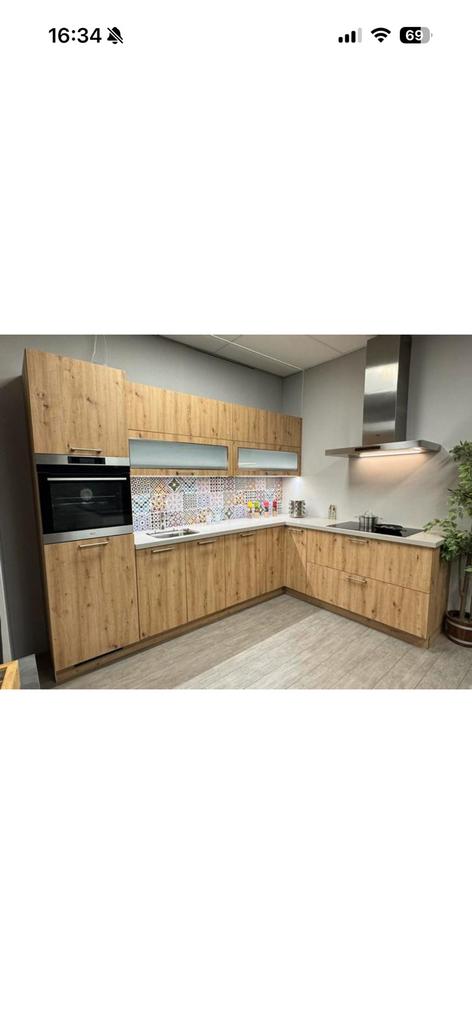 Luxe duitse showroom keuken!, Ophalen, Overige kleuren, Hoekkeuken, Nieuw