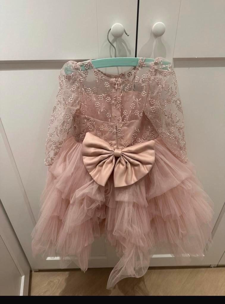 Roze feestjurk meisjes, Ophalen of Verzenden, Zo goed als nieuw, Meisje, Jurk of Rok