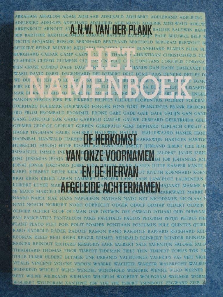 Het namenboek - A.N.W. van der Plank, Ophalen of Verzenden, Gelezen, A.N.W. van der Plank