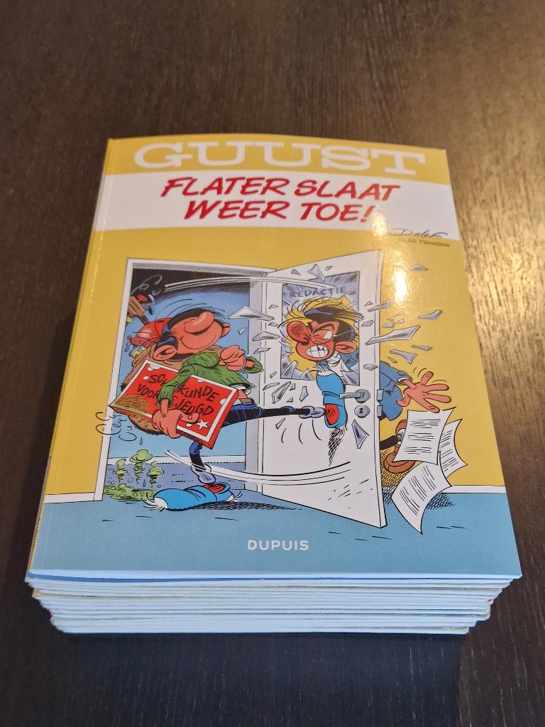 complete serie Guust Flater 17 delen, Gelezen, Complete serie of reeks, Ophalen of Verzenden, André Franquin