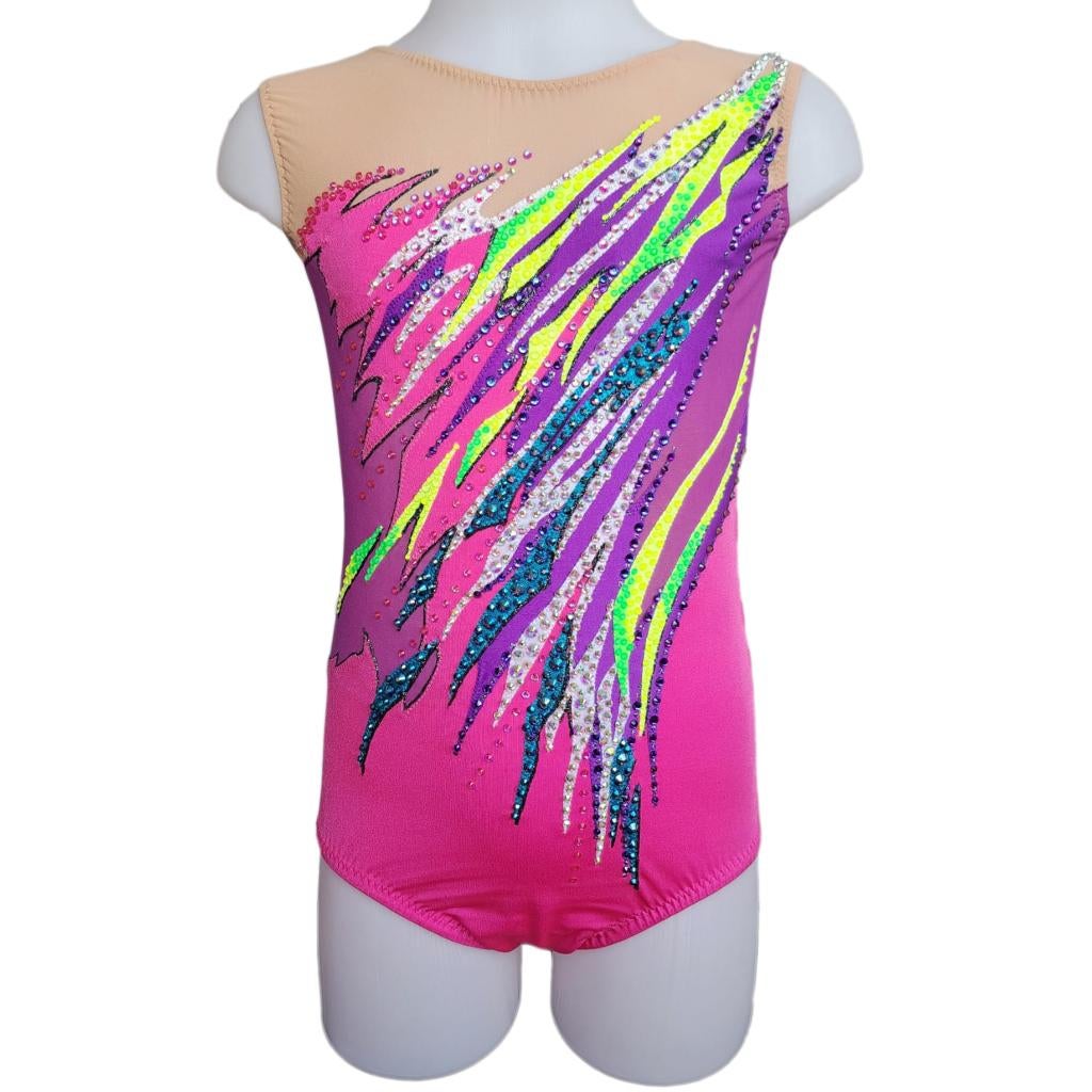 Nieuw ritmische gymnastiek pakje roze maat 140, Sport en Fitness, Turnen, Nieuw, Roze, Turnpak(je), Kindermaat 122 t/m 140