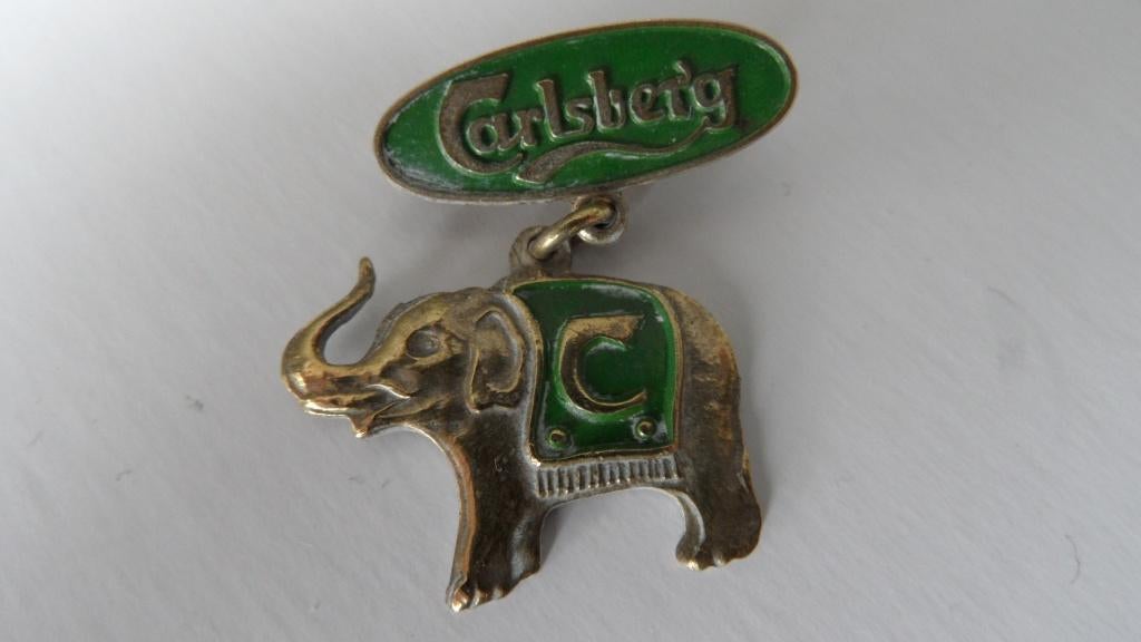 Carlsberg bier speld, Verzenden, Gebruikt, Merk, Speldje of Pin