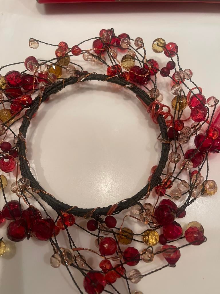 Mooie nieuwe glaskralen krans met verlichting, Ophalen of Verzenden, Nieuw