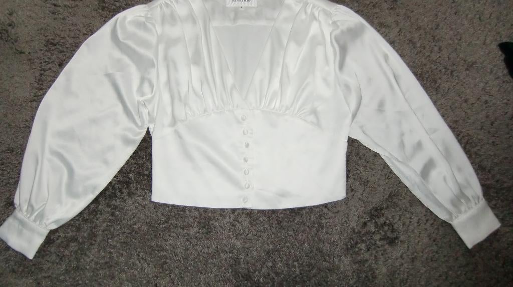 Korte top  Jacky Luxury  maat S, Wit, Ophalen of Verzenden, Lange mouw, Maat 36 (S)