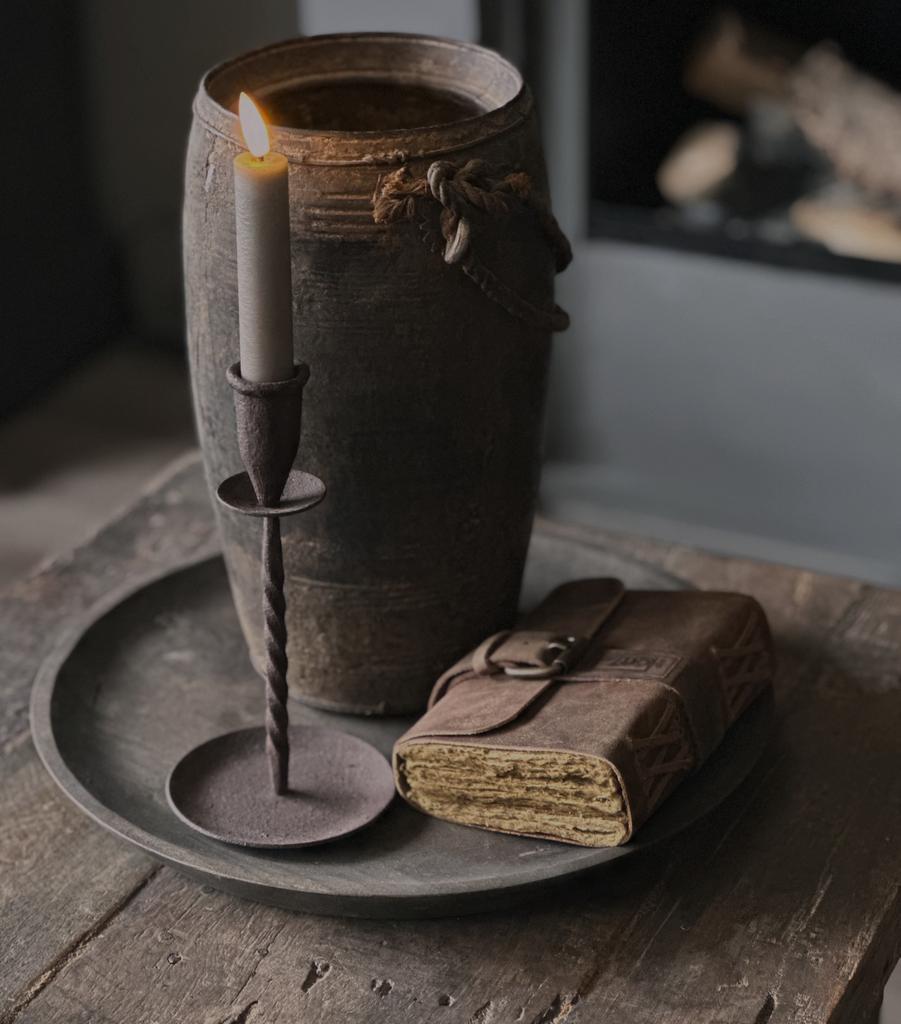 Oude houten hoffz kruik / pot, Ophalen of Verzenden