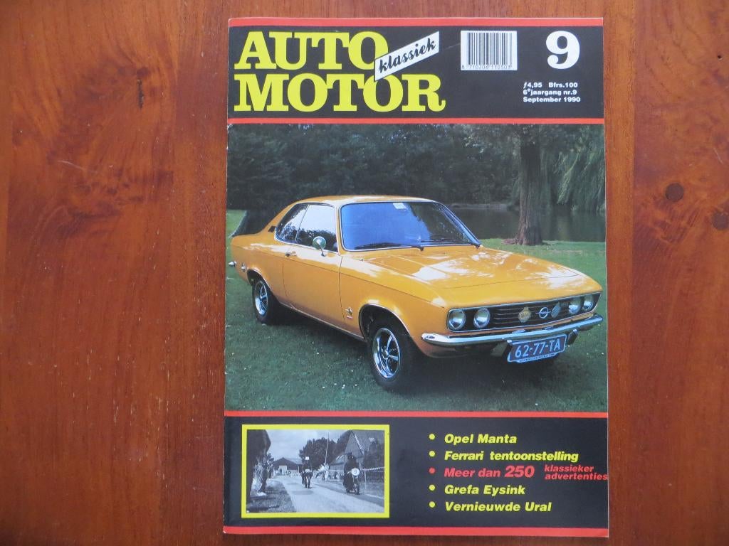 Auto Motor Klassiek 9 1990 Opel Manta, Ferrar, Grefa Eysinki, Ophalen of Verzenden, Nieuw, Ferrari