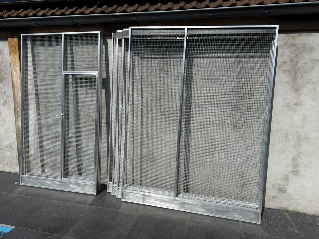 Volière panelen, Ophalen, Zo goed als nieuw, Aluminium, Volière