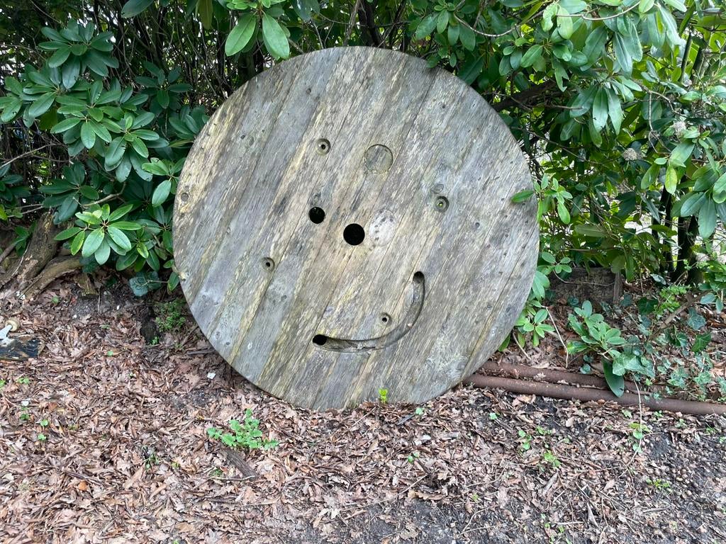 Groot houten haspel blad, Ophalen of Verzenden, Gebruikt