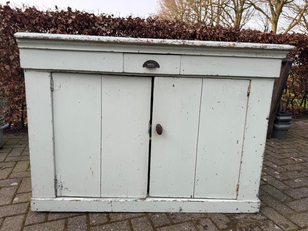 Toonbank, hout, deuren, geldlade, (biedermeier) paneel, Ophalen