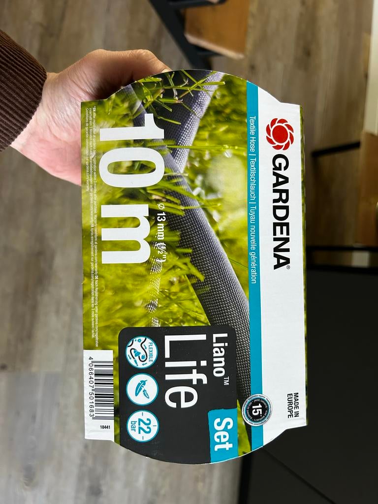 Gardena Liano Life textiele tuinslang 10m, Ophalen, Nieuw, Tuinslang
