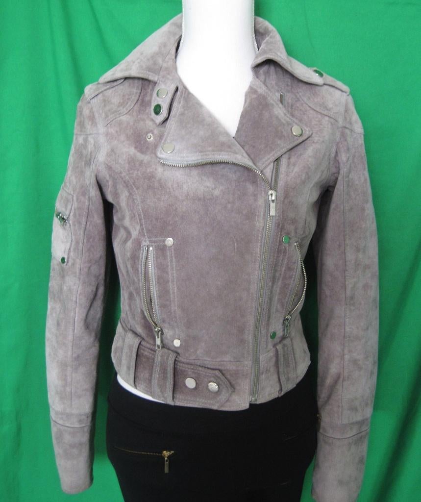 jw  LEUKE DAMES LEREN JAS van GOOSECRAFT.BIKER 406 Maat:S, Ophalen of Verzenden, Zo goed als nieuw, Maat 36 (S), Overige kleuren