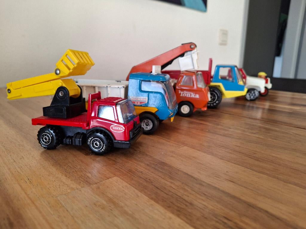 Kleine collectie vintage voertuigen - Tonka/ Kosto/Top boy, Ophalen of Verzenden, Zo goed als nieuw