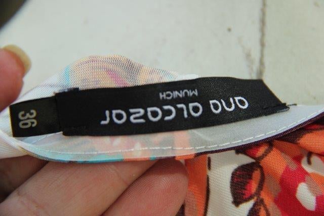 Jurk gekleurd Ana Alcazar mt 36 Vaste prijs, Overige kleuren, Ophalen of Verzenden, Zo goed als nieuw, Knielengte