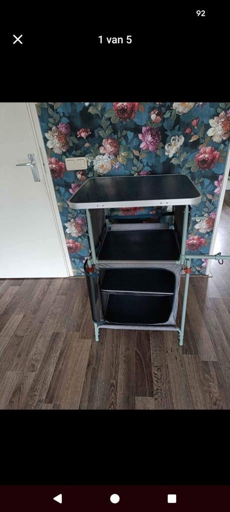 Camping keuken, Ophalen, Campingkast