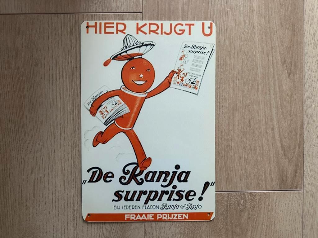 Reclamebord CP Limonade 20x30, Verzamelen, Ophalen of Verzenden, Zo goed als nieuw, Reclamebord