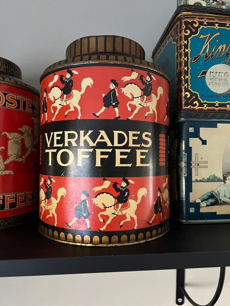 Verkade toffee tonnetje, Verzamelen, Ophalen of Verzenden, Zo goed als nieuw, Koek(jes), Verkade