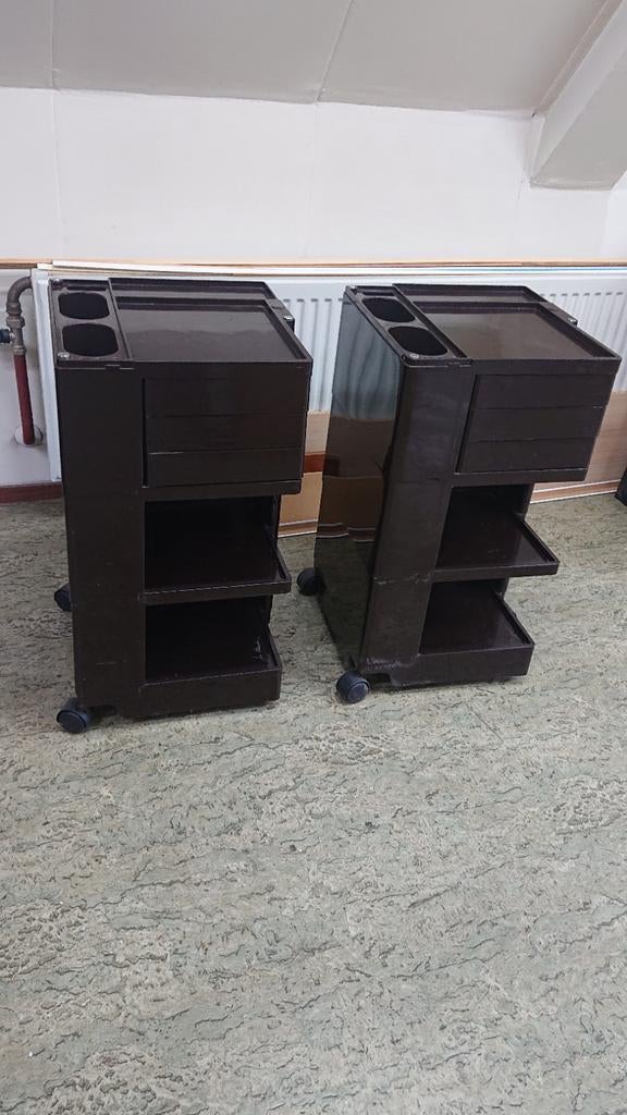 Joe Colombo origineel vintage seventies architecten trolley, Ophalen, Kunststof, Gebruikt, 50 tot 100 cm