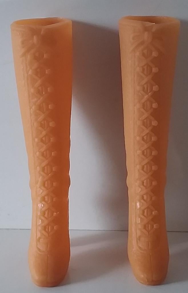 Mattel Barbie laarzen bruin 1970, Ophalen of Verzenden, Zo goed als nieuw, Pop